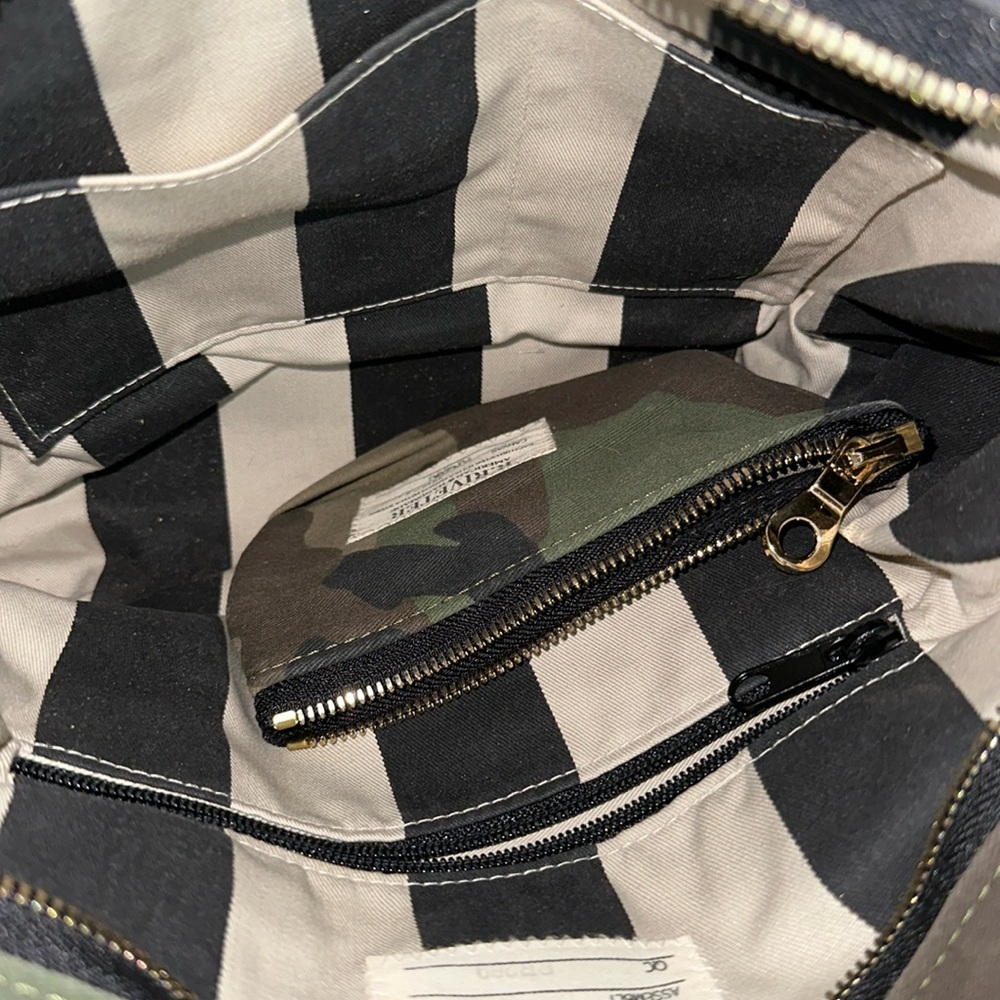 Camouflage Tote Bag with Brown Accents - Picture 8 of 8